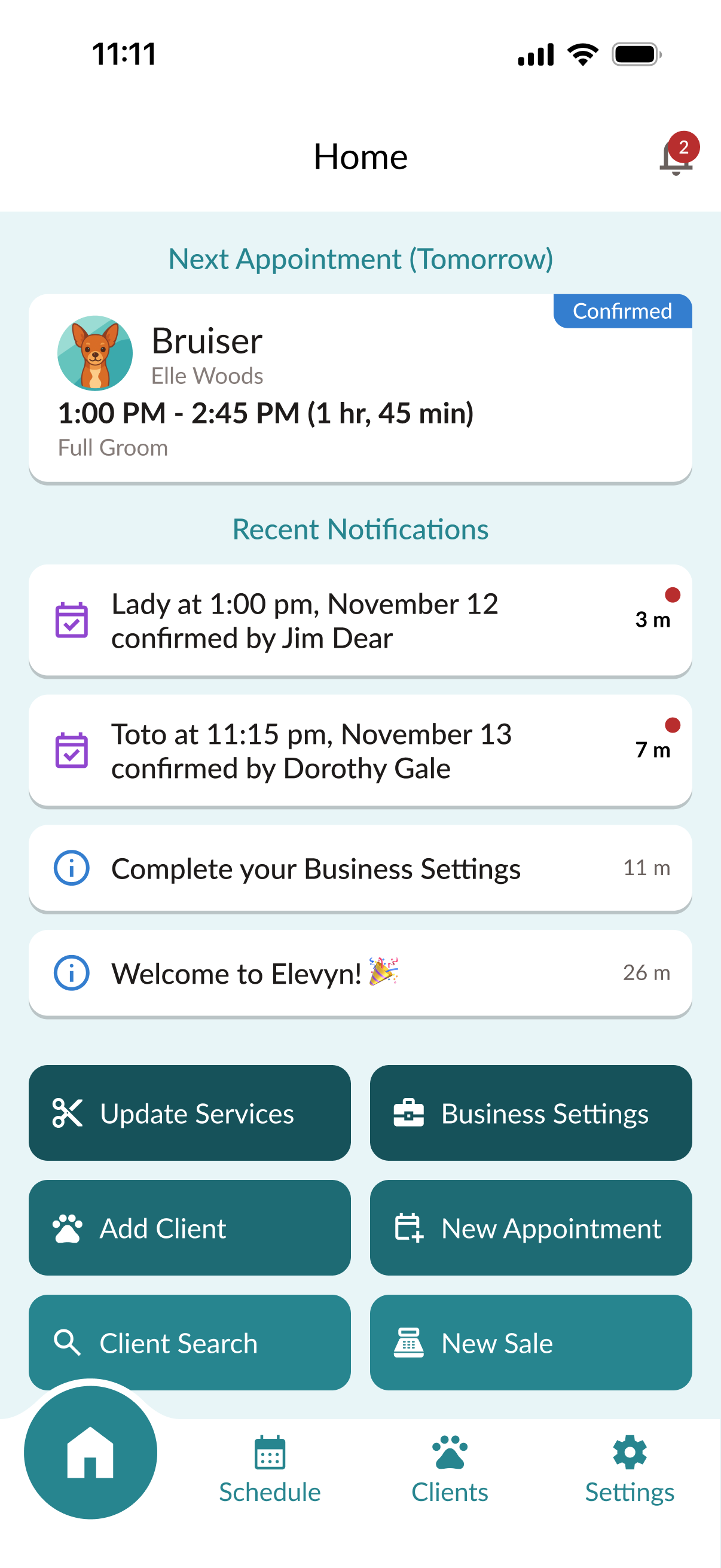 Elevyn: Your day at a glance
